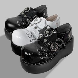 Schuhe Marke Neue Süße Nette Mary Janes frauen Pumpen Keile High Heels Plattform Pumpen Weibliche Gothic Mädchen Lolita Punk Schuhe