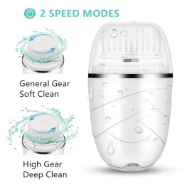 Bottles Facial Cleansing Brush Sonic Electric Face Cleanser Waterproof Soft Deep Pore Massage 3 Modes Usb Charging with Cover Skin Care