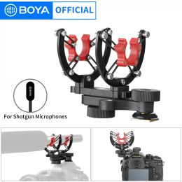 Accessories Boya Byc40 Grips Suspension Noisereducing Shockmount for Shotgun Microphones Between 20 and 22mm in Diameter 360° Swivel Base