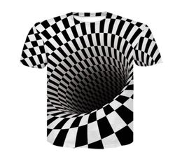 T shirt Men Vintage Hip hop Streetwear Black And White Printed Tshirt Vortex 3d Tshirt Punk Rock Funny T shirts Ypf2664748836