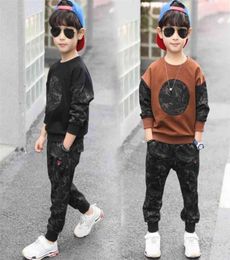 Children Boy039s Clothing Set Teen Outfits Kids Boys Camouflage Disguise Tracksuit Sportwear Sport Suit 4 6 8 10 12 Years 210807843981