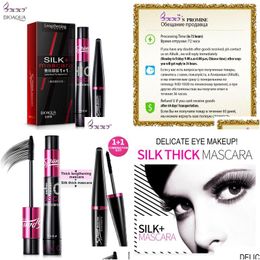 Mascara Bioaqua 2 In 1 False Eyelashes Add 3D Fiber Makeup Lengthening Volume Express Maquiagem Eyelash Drop Delivery Health Beauty E Dh46V