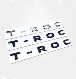 New 3D Font Letters Emblem for TROC Car Styling Refitting Middle Trunk Logo Badge Sticker Chrome Matte Black Glossy Black8936213