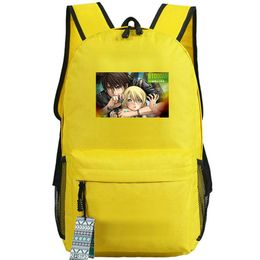 Btooom backpack Sakamoto Ryouta day pack Himiko school bag Cartoon Print rucksack Sport schoolbag Outdoor daypack