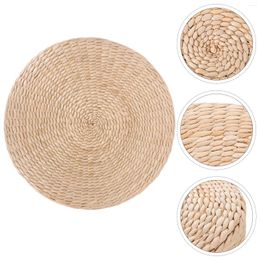 Pillow Decorate Straw Futon For Meditation Floor Cattail Grass Woven Round Sitting
