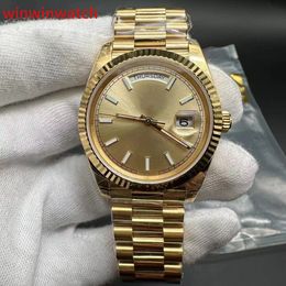 2836 movement weight 155g gold case gold dial watch