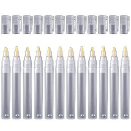 Markers 1k 6/3 Mm Empty Fillable Blank Paint Touch Up Pen Markers Round Tilted Head Paint Marker Pens for Art Painting Kit