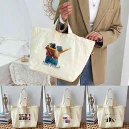 Shopping Bags Bag Tote Foldable Friends Series Printing Women's Shoulder Harajuku Fashion Handbag Women Cosmetic Sundries