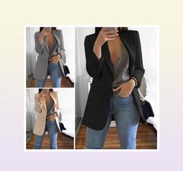 Women039s Suits Blazers Women Slim Blazer Jacket Outwear Long Sleeve Career Formal Business Coat Casual Womens Tops4820602