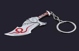 10pcRJ God Of War Kratos Broadsword Chaos Blade Keychain Broadsword Model Pendant Cosplay Car Purse Jewelry8918418