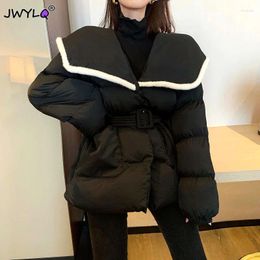 Women's Trench Coats Autumn Winter Cotton Coat Sweet Bread Jacket Women Slim Fashion Trendy Korean Loose Parka Female Outerwera Clothes