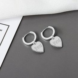 Hoop Earrings Arrival Love Heart HoopEarring Female Cute Romantic Temperament French Elegant Jewellery Handmade Pendientes Accessories Gift