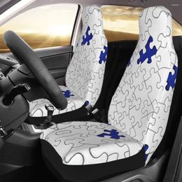 Car Seat Covers Puzzle Bonnet Cover Custom Printing Universal Front Protector Accessories Cushion Set