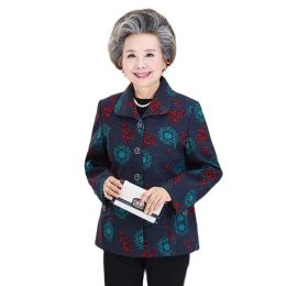 Jackets New Middleaged And Old Peoples Spring And Autumn Coats Old Peoples Clothes Over 60 Years Old Thin Coats For Women And Old Ladies