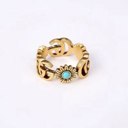 Ring for Man Women Unisex Rings Fashion Ghost Designer Jewellery golden Color218o