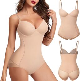 Shapewear Bodysuit for Women Tummy Control Butt Lifter Panties Waist Trainer Stomach Body Shaper Slimming Underwear Girdles 240220