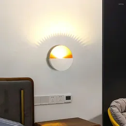 Wall Lamp COB Fan-shaped Lamps El Guest Room Living Front Desk Corridor Luminous Decoration Home Light