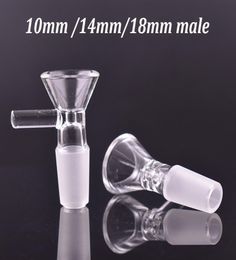 10mm 14mm 18mm male female Thick Bowl Piece for Glass Bong slides Funnel Bowls Pipes smoking bowls heady oil rigs pieces accessori7591915