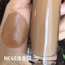 Foundation Makeup Full Coverage 35Ml Primer Moisturizer SPF 19 Contour Liquid Cosmetics 9 Colors Make Up Woman Foundations Wheat Bronzer Stage Makeup 695