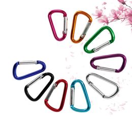 Carabiner Ring Keyrings Key Chains Outdoor Sports Camp Snap Clip Hook Keychain Hiking Aluminum Metal Convenient Hiking Camping Cli7308819