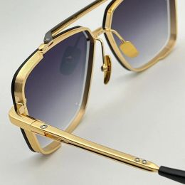 M sixsixsix Sunglasses For Men and Women Summer Classic Style Anti-Ultraviolet Retro Plate Square Full Frame Fashion Eyeglasses Box