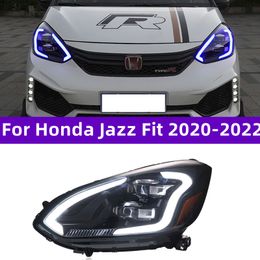 Car Lights For Honda Jazz Fit LED Headlight 20 20-20 22 GR9 Styling Headlight DRL Dynamic Signal Front Lamp