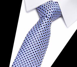 Mix many color Slim Luxury Tie Silk Jacquard Woven Ties For Men 8cm Striped Neckties Man039s Neck Tie For Wedding Business9461472