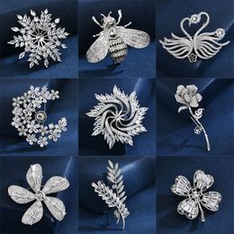 High End Luxurious and Creative DIY Accessories for Brooches Zircon Stone Pearl Empty Brooch Versatile Clothing Accessories Pins