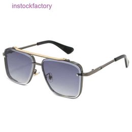 Original 1to1 Dita new 2024 mens boutique sunglasses Fashion double beam square glasses Personalised sliced lenses Metre set Sunglasses 1 7040