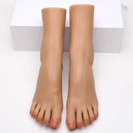 Female Liquid Silicone Foot Model Adult Sexy Shooting Props Foot Fetish Simulation Artificial Feet Toy Fetish ZISHINE ZH36C-C3