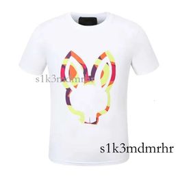 Men's T-Shirts Women T-Shirts Psychoes Bunnies Cotton T Shirt Fashion Letter Casual Summer Printing Short Sleeve Couple Casual Outdoor High Quality T Shirt 831