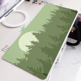 Pads Deep Forest Firewatch Mouse Pad Gamer Green Office Desk Mat Computer Deskmat Mousepad Kawaii Office Accessories Pc Table Rug Xxl