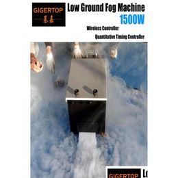 Fog Machine Bubble Machine 1500W Low Ground Smoke Hine Equipped With Remote Controller Time Quantity Ice Backet Fast Jet Spe62645639 Dhngi