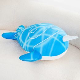 Cushions Popular Game Genshin Impact Tartaglia Blue Whale Plush Toy Kawaii Cartoon Cosplay Props Party Decoration Pillow Surprise Gift