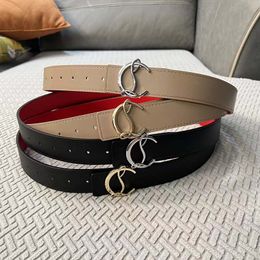 Designer belt man belt woman luxury belt leather belt Letters Alloy buckle Red bottom belt 17 colors fashion belt ceinture luxe elegant belt black and red belt box gift