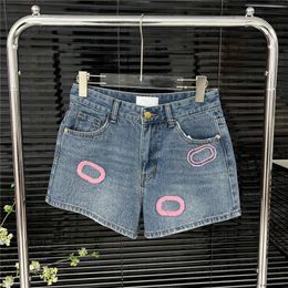Towel Embroidery Shorts Pants Womens Designers Jeans Summer Denim Pant High Street Mini Shorts For Girl