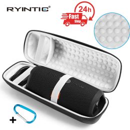 Speakers Portable Hard Eva Travel Shoulder Shockproof Zipper Bag Storage Case Cover for Charge 4 Bluetooth Speaker with Accessories