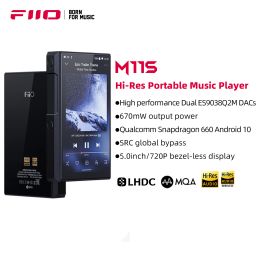 Player Original FiiO M11S Music Player Snapdragon 660 With Dual ES9038Q2M HiRes Android 10 5.0inch MP3/MQA/Bluetooth 5.0 15H Playtime