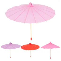 Umbrellas 4 Pcs Mini Umbrella Cocktail Decorations For Drinks Colourful Hanging Ornaments Miniature