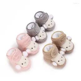 Boots Winter Born Baby Snow Cartoon Animal Plush Infant Shoes Soft Sole Fashion Toddler Girls Boys Warm Cotton