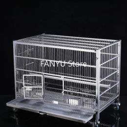 Nests Stainless Steel Large Bird Cages Outdoors Breeding Luxury Portable Bird Cages Budgie Canary Jaula Pajaro Birds Supplies WZ50BC