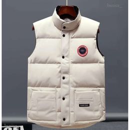 Designer Down Vest Pocket Jackets Parkas Zipper Badges Men Downs Casual Coat Canadian Goose Tops Outwear Multiple Colour 526