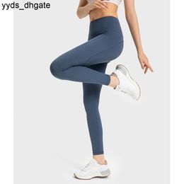 Lu Lu Align Pant Yoga Womens Outdoor Jogging High Waist Clothing Training Pants Sportswear Tights Woman Gym Sporty Leggings Lemon Workout Gry LL