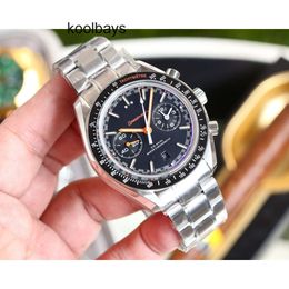 Luxury Speedmaster Sport transparent men Designer watches omig moonswatch Womens Back Watch high quality chronograph montre luxe with box RN4Y