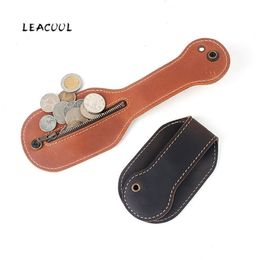 NEW Boston Racket Gryene Jack Sap Genuine Leather Coin Purse Bag Cowhide Pocket Pouch Self Defence Multi Function EDC Tool LJ20090287x