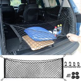 Car Organiser 6 Size Trunk Net Boot String Mesh Elastic Nylon Rear Back Cargo Storage Luggage Holder