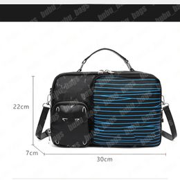 High Capacity Handbag Mens Campus Casual Mobile Palmtop Computer Shoulder Bag Womens Sports Handle Bags Double Solid Pocket Mini Totes Ladies Printed Bumbag