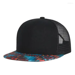 Ball Caps Premium Floral Flower Hawaiian Cotton Adjustable Snapback Hats Men's Women's Hip-Hop Flat Bill Baseball