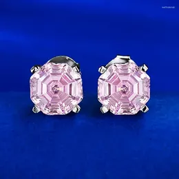 Dangle Earrings 2024 925 Silver Bagua Shape 8 High Carbon Diamond Zircon Cross Border Ins Selling In Europe And America