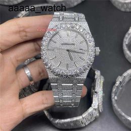 Diamonds Mens the Latest Hip Hop Watch in 2023 Large Bezel Top Quality Electroplated Shiny Full Face
